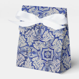 Ballotins Bleu & Blanc Méditerranéen Vintage motif floral