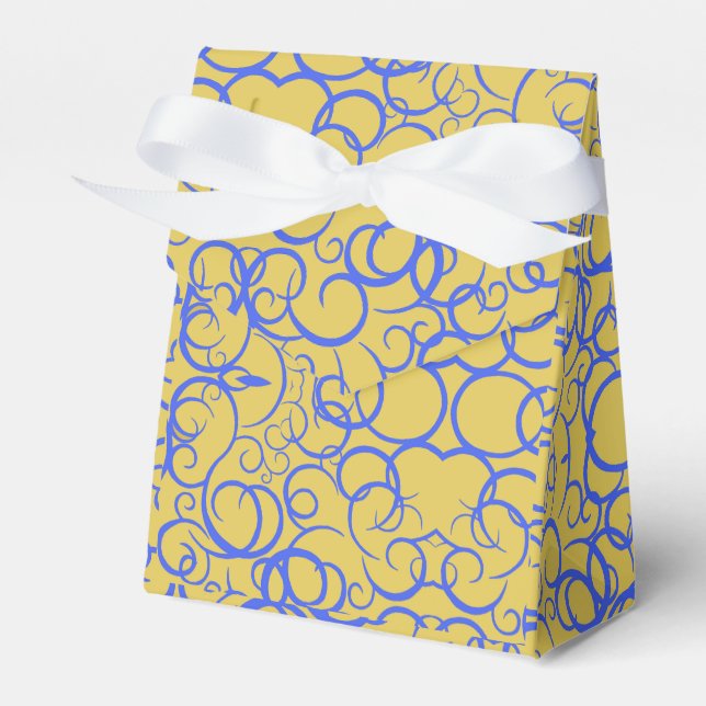 Ballotins Bleu Café Petit sac cadeau (Verso)
