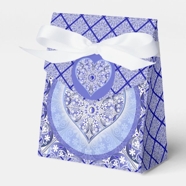 Ballotins Bleu de dentelle en céramique de Grèce (Verso)