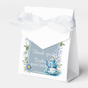 Ballotins Bleu Dusty Pour Le Baby shower De Jardin Tea Boho