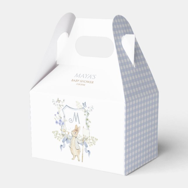 Ballotins Bleu En vichy Peter le Baby shower Rabbit MUTED BL (Verso)