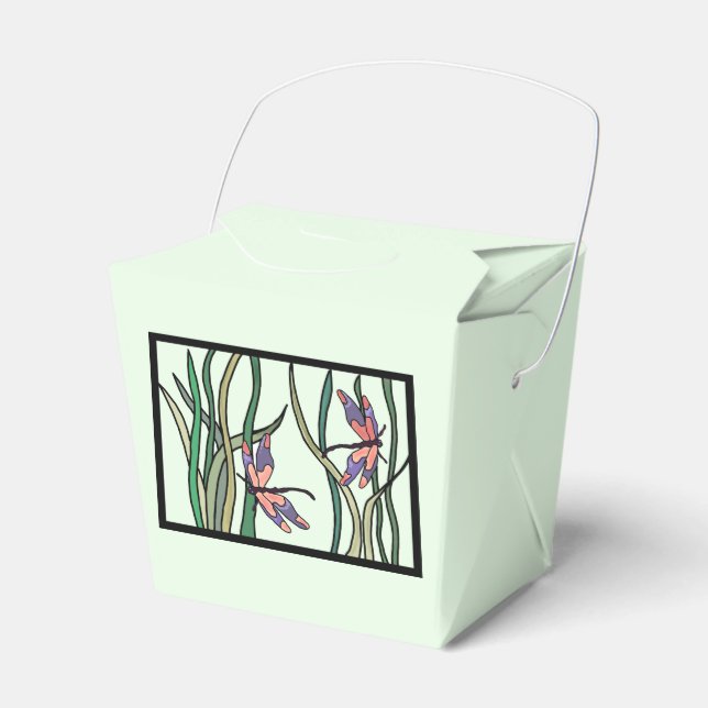 Ballotins Bleu rouge mignon et Feuilles verts (Verso)