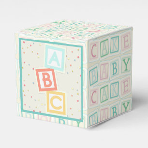 Ballotins Blocs de Ballotin de Baby shower mignon avec ABC