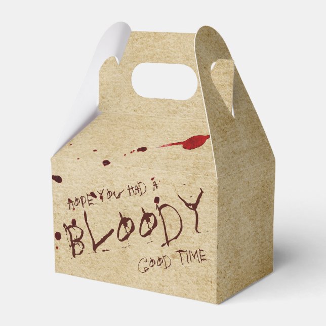 Ballotins Bloody Halloween Party Favoriser Box (Verso)
