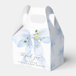 Ballotins Blue Bow élégant Baby in Bloom floral merci