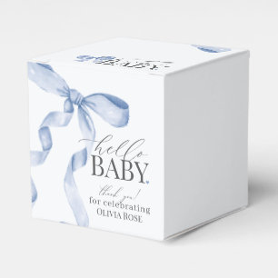 Ballotins Blue Coquette Bow Girl Baby shower cadeau