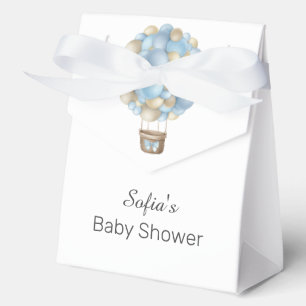Ballotins Blue Hot Air Balloon Boy Baby shower