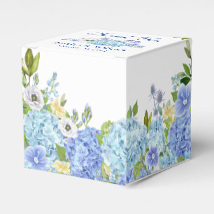 Ballotins Blue Hydrangeas verdure Floral Mariage cadeau