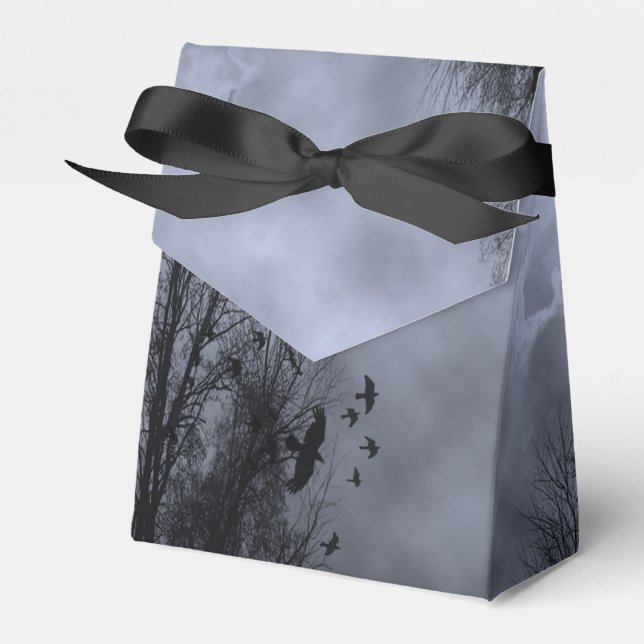 Ballotins Blue Misty Sky avec Goth Ravens Party Favoriser Bo (Verso)