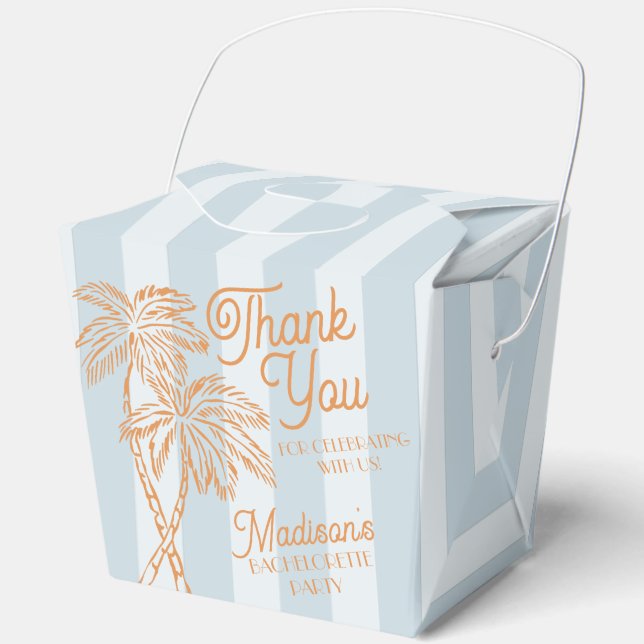 Ballotins Blue Palm Spring Pastel Beach Bachelorette Party (Recto)