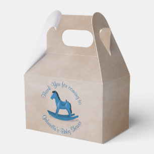 Ballotins Blue Rocking Horse Baby Boy Personnalisé