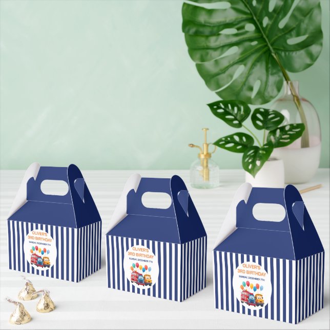 Ballotins Blue Striped Truck Birthday Theme (Multiple)