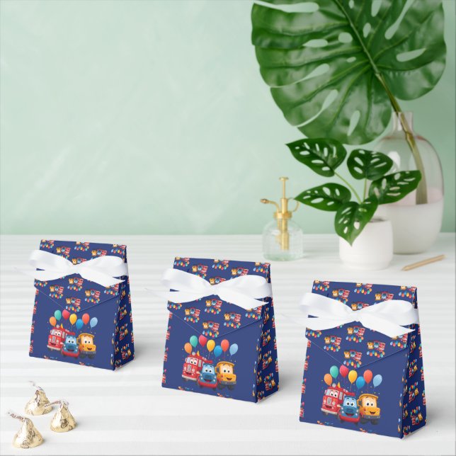 Ballotins Blue Striped Truck Birthday Theme (Multiple)