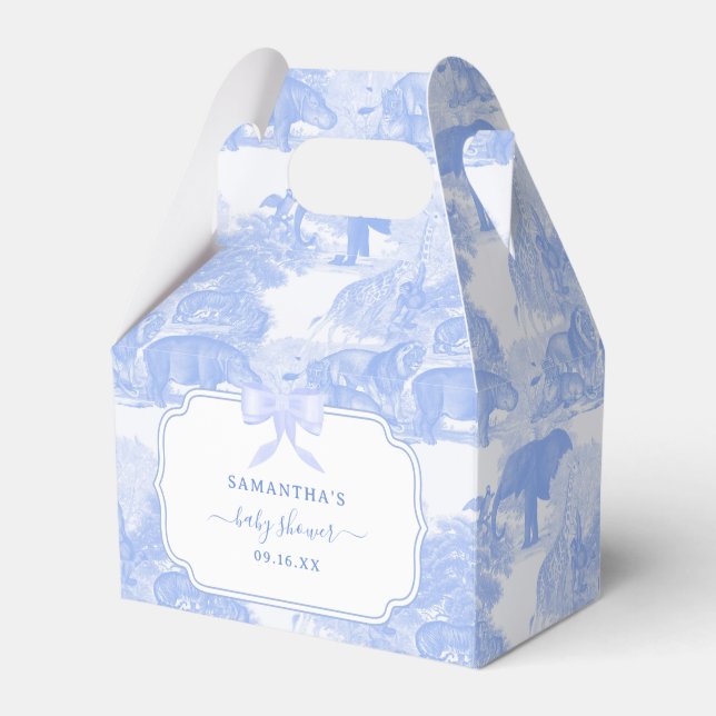 Ballotins Blue Toile Jungle Animaux Safari Chinoiserie (Verso)