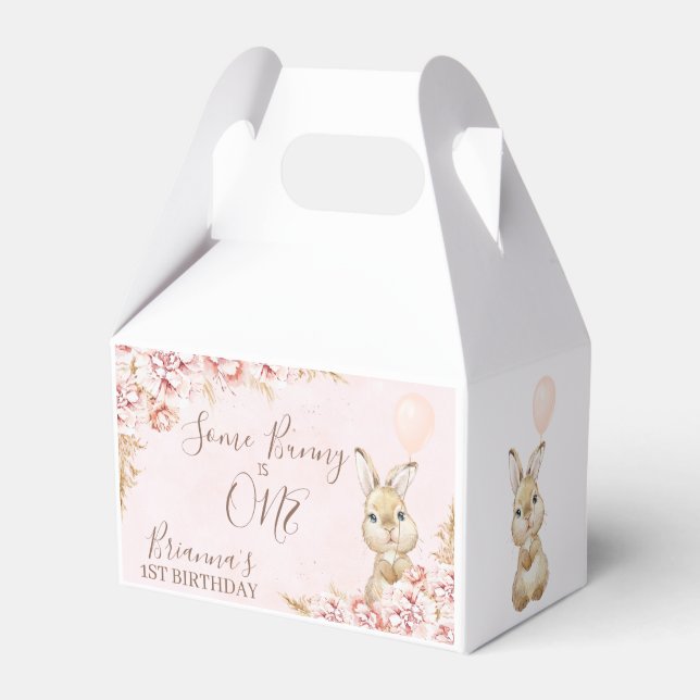 Ballotins Blush Boho Floral Lapin Lapin Anniversaire Balloti (Verso)