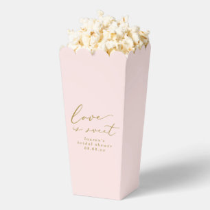 Ballotins Blush & Gold Love is Sweet Popcorn de Fête de Mari