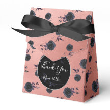 Blush vintage avec Rose noir Mariage personnalisé