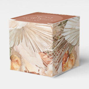 Ballotins Bohenian boho rouille terracotta boîte de mariage