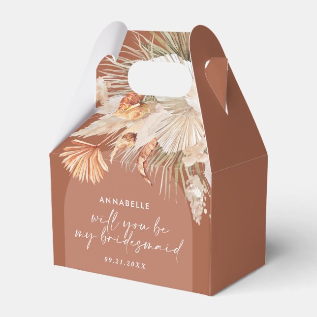 Ballotins Bohenian boho rouille terracotta bridesmaid (Verso)