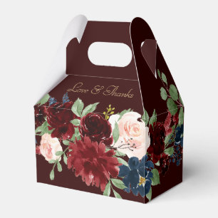 Ballotins Boho Bloom   Dark Elegant Rouge et Merci de marine