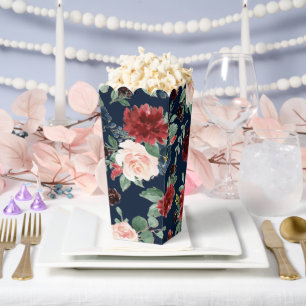 Ballotins Boho Blooms   Dark Navy Bleu et Motif Bourgogne