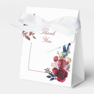 Ballotins Boho Chic Bourgogne et Mariage de automne d'automn