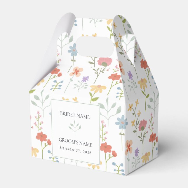 Ballotins Boho Chic Fleur sauvage Moderne Floral Mariage (Verso)