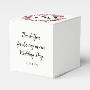 Ballotins Boho Feather Bourgogne Rose Wreath Monogramme