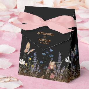 Ballotins Boho Floral Black Butterfly Garden Mariage