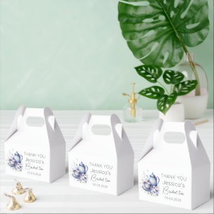 Ballotins Boho Mariage Bleu Thé Floral Vintage Réception de 