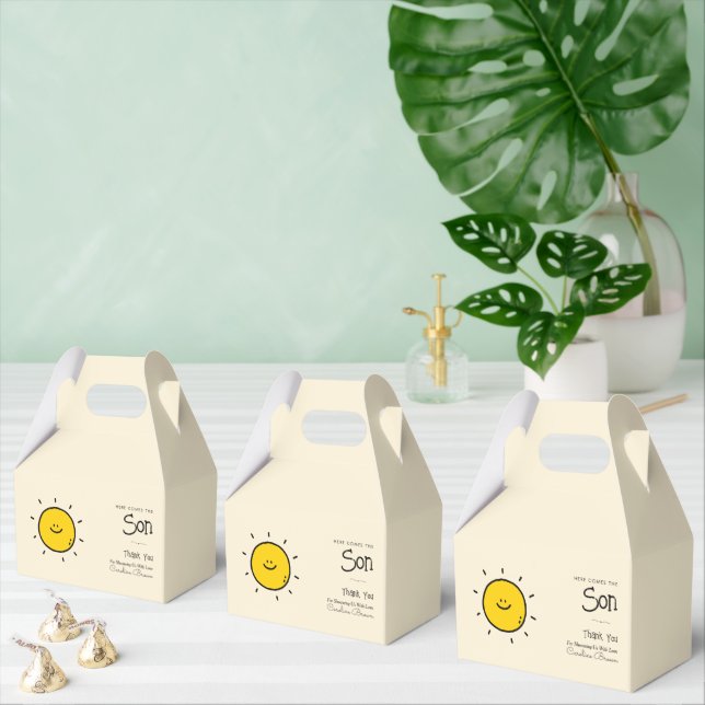 Ballotins Boho Minimalist voici le Baby shower solaire (Multiple)