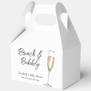 Ballotins Boho minimum Champagne Brunch Baby shower Bubbly