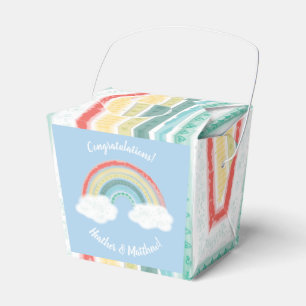 Ballotins Boho Rainbow Baby shower Blue Boy