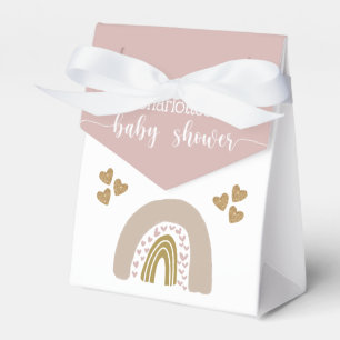 Ballotins Boho Rainbow Gold Parties scintillant Coeur bébé f