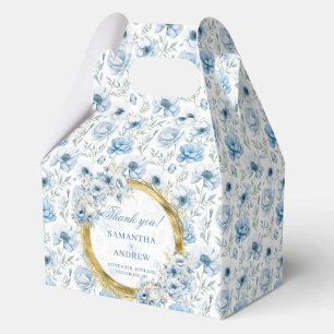 Ballotins Boho romantique Pastel Blue Gold Mariage Merci