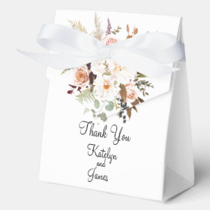 Ballotins Boho Roses de couleur douce / Fleurs blanches