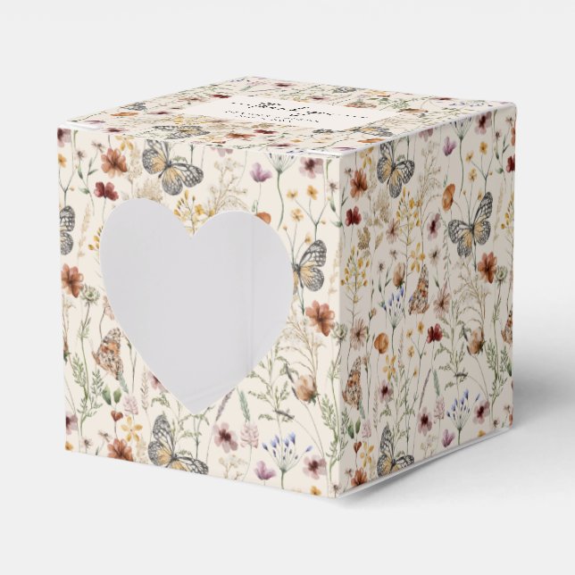 Ballotins Boho Wedding Favor Box (Verso)