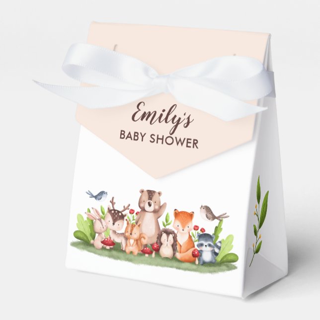 Ballotins Bois Animaux Baby showers Ballotin Moderne (Verso)