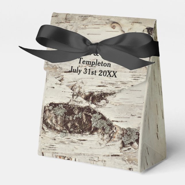 Ballotins Bois de bouleau Bois Mariage Cadeaux (Verso)