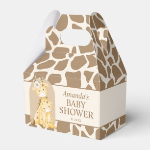 Ballotins Boîte à Baby shower de Giraffe Neutre