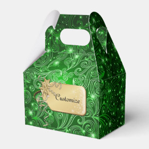 Ballotins Boîte à cadeau en forme de pignon à tourbillons ve