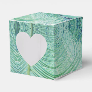 Ballotins Boîte à cadeaux de feuille de palmier de plante ve