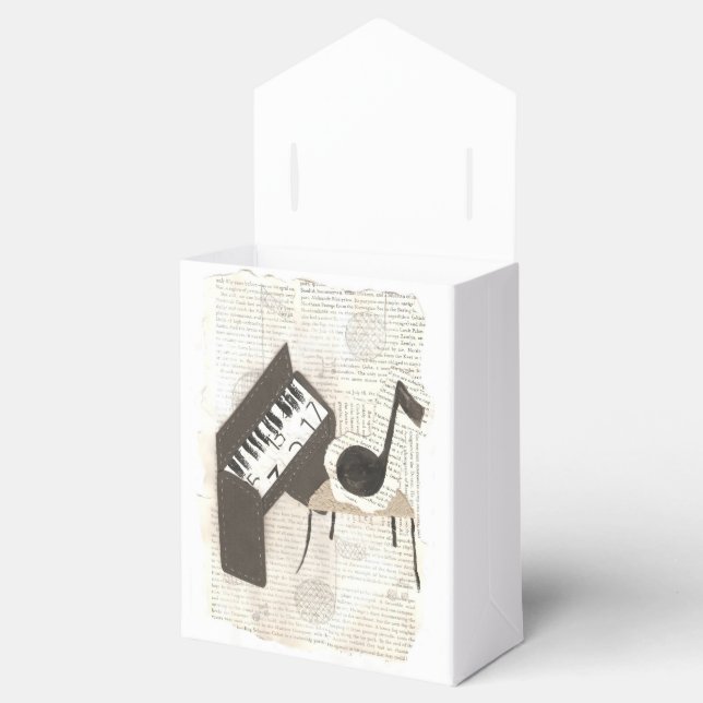 Ballotins Boîte à cadeaux Notes musicales (Ouvert)