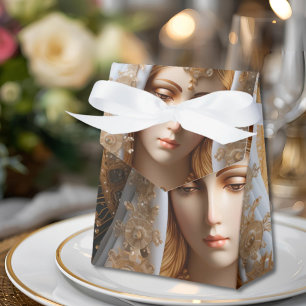 Ballotins Boîte à faveurs Vierge Marie élégante pour Rosaire