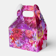 boîte à fêtes florales, boîte à fêtes rose
