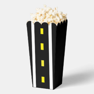Ballotins Boîte à popcorn à deux voies (noir, blanc et jaune