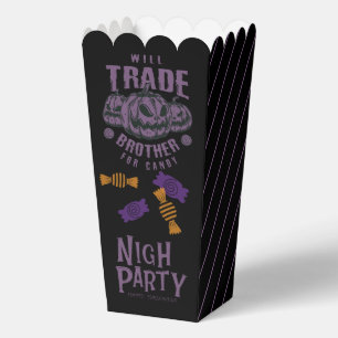 Ballotins Boîte à Popcorn Halloween Drôle – Échangerai Frère