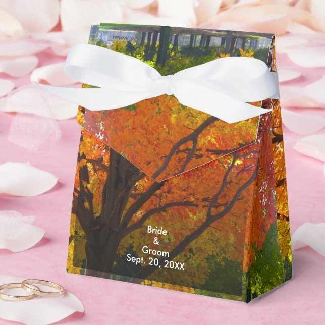 Ballotins Boîte à tentes Mariage de feuilles d'automne (Mariage)
