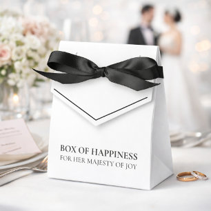 Ballotins Boîte Blanche de Bonheur pour Sa Majesté