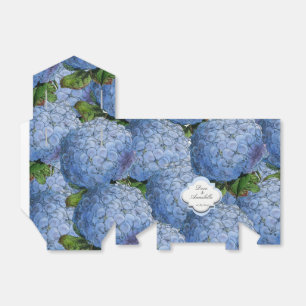 Ballotins Boîte bleue de cadeau d'hortensia